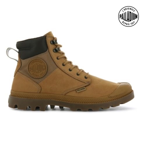 Dámské Boty Palladium Pampa Shield WP+ LUX Hnědé | CZ VYD-94U